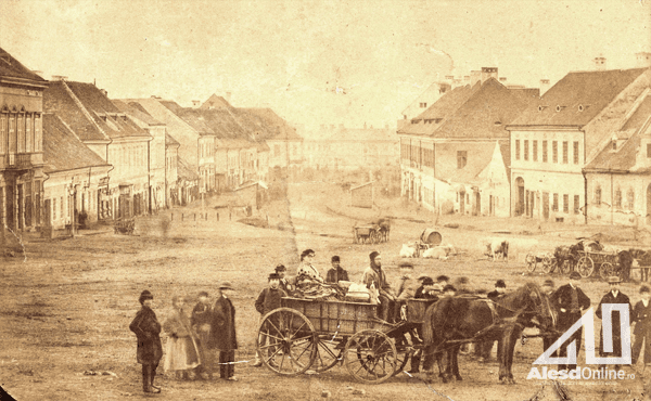 Pesti  tér a 19 sz.ban