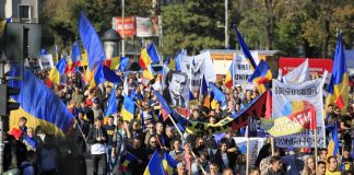 Incidente la mitingul pentru unirea Basarabiei cu România
