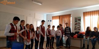 (Foto – Video)”UN ROMÂN” ZIUA TUTUROR ROMÂNILOR sărbătorită la Colegiul Tehnic „Alexandru Roman‟ din Aleşd
