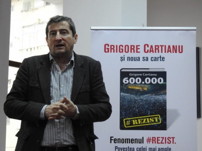 Grigore Cartianu își lansează la Oradea noua sa carte: “600.000” – povestea fenomenului #Rezist