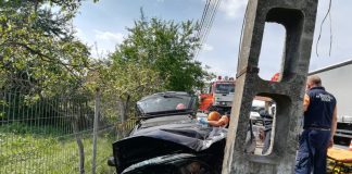 Șoferul care a intrat în stâlp la Topa de Criș și-a pierdut viața ACCIDENT LA TOPA DE CRIȘ 1