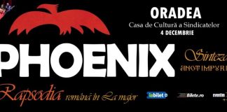 Turneul Phoenix „Sinteza – Rapsodia” ajunge la Casa de Cultură a Sindicatelor din Oradea în 4 decembrie
