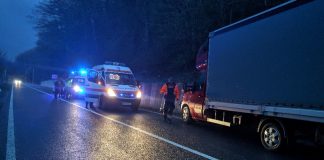 Accident pe DN1H în Peștiș