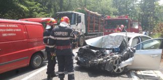 Accident pe DN1H la ieşirea din Peștiș 7