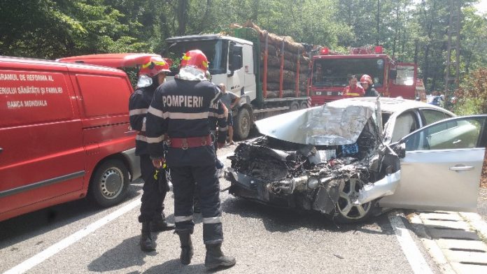 Accident pe DN1H la ieşirea din Peștiș 7