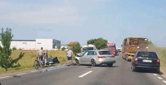 Accident frontal în Oșorhei