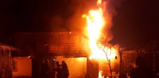 Incendiu casă Subpiatră