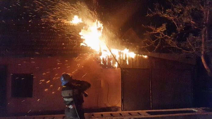 Incendiu la o gospodărie din Răbăgani