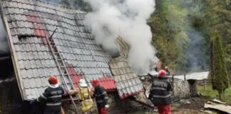 Casă de vacanță din Coada Lacului (Remeti) mistuită de flăcări (foto) Casă de vacanță din Coada Lacului (Remeti) mistuită de flăcări 4