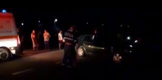 Noroc pentru un sofer din Bulz. A scapat teafar dupa ce a intrat cu masina într-un parapet (video) Accident Lorău