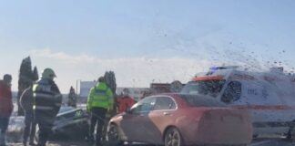 Accident între Lugașu de Jos și Aleșd