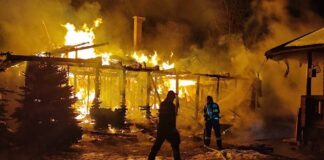 Incendiu cabană Vârciorog