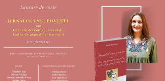 Lansare de carte: Mirela Niță Lupu – „Jurnalul unei povești sau Cum am devenit spectacol de teatru de păpuși pentru copii”