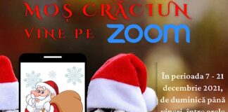 Moș Crăciun vine pe ZOOM