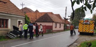 Accident în Butani: Două maşini s-au lovit, una a ajuns în şanţ Accident în Butan