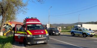 Accident pe DN 1 în Groși