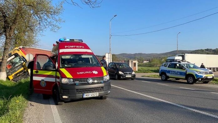 Accident pe DN 1 în Groși