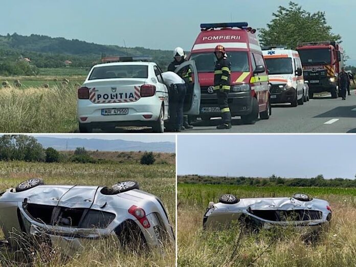 Mașina răsturnată Urivind Mașina răsturnată Urivind