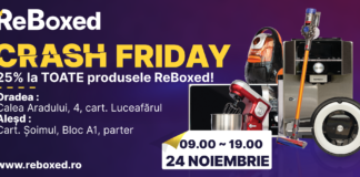 VINERI 24 noiembrie este ReBoxed CRASH FRIDAY 2023, cu Reduceri Uluitoare!