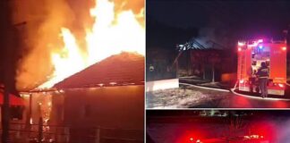 Incendiu casă Bratca