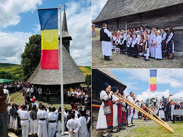 Ziua Drapelului sărbătorită în comuna Țețchea