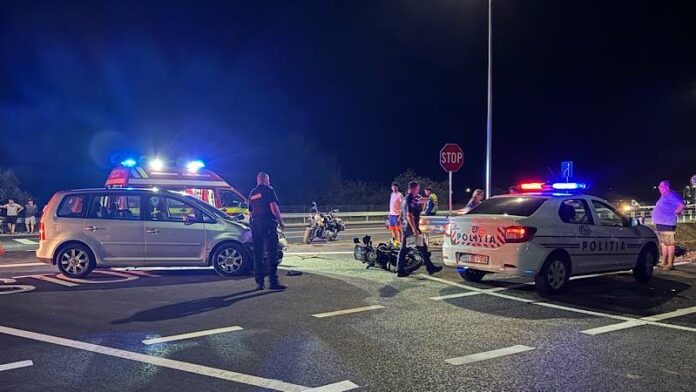 Accident pe centura Aleșd
