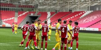 FC Bihor a terminat la egalitate, scor 2-2, jocul amical din Ungaria, cu DVSC Debrecen fotbaliştii de la FC Bihor