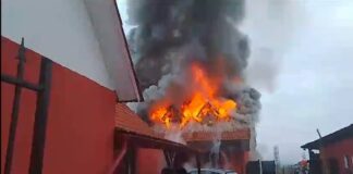 Incendiu de amploare în Butani (video) Incendiu de amploare în Butani