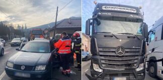 Accident rutier grav în Ciucea