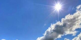 Soare cu nori vremea