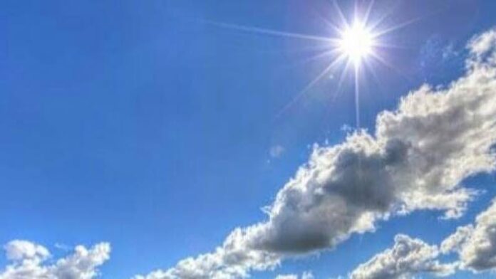 Soare cu nori vremea