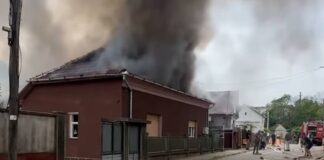 Incendiu violent în Vadu Crișului