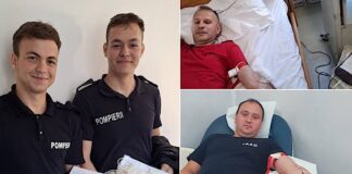 Pompierii din Aleșd, din nou eroi – de data aceasta printr-un gest altruist: donarea de sânge Pompierii din Aleșd
