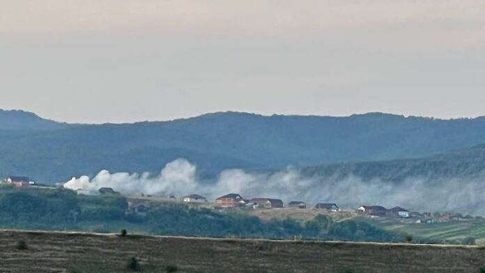 Incendiu baloți de fân în Lugașu de Sus Incendiu baloți de fân în Lugașu de Sus