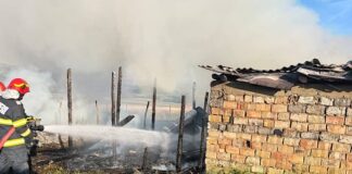 Incendiu provocat de joaca unor copii cu focul, în Lugașu de Jos – sute de baloți de lucernă arși