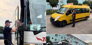Controale în trafic: Polițiștii rutieri verifică transportul de persoane și marfă în Bihor Controale la Aleșd