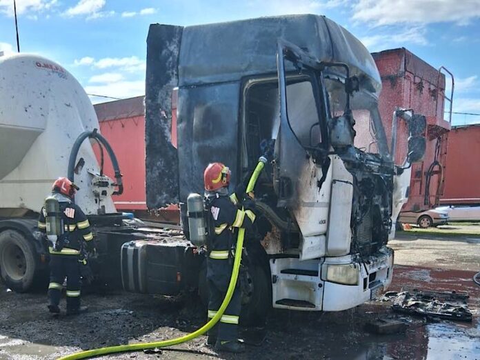 Incendiu autocisternă Chistag