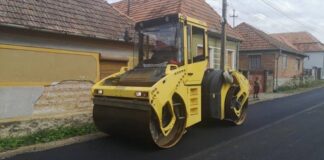 Trafic rutier îngreunat la Aleșd din cauza lucrărilor de asfaltare pe DN1
