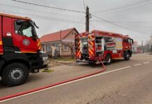 Incendiu de natură electrică la o gospodărie
