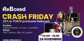 VINERI 28 noiembrie este ReBoxed CRASH FRIDAY 2025, ziua cu cele mai mari reduceri din an! ReBoxed ALEȘD