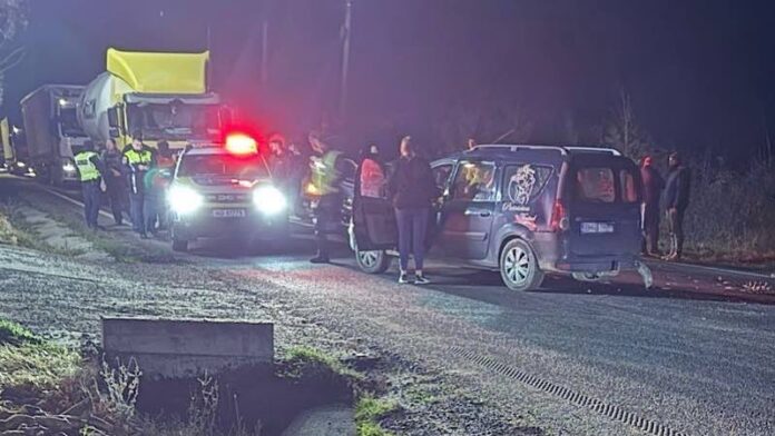 Accident la ieșirea din Tinăud spre Groși
