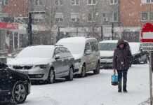 Vreme mai rece la început de ianuarie și precipitații peste normal. Cum arată prognoza ANM până la început de februarie Zăpadă în orașul Aleșd