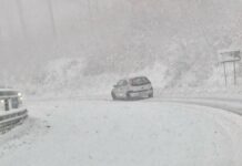 Circulație dificilă pe DN1H între Aleșd și Șinteu din cauza zăpezii circulație dificilă Șinteu