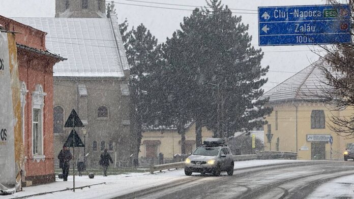 Ninge în orașul Aleșd
