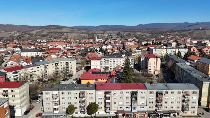 Orașul Aleșd poza din drona