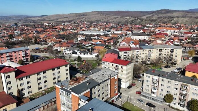 Orașul Aleșd poza din drona