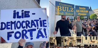 Oamenii la miting pentru Ilie Bolojan la oradea