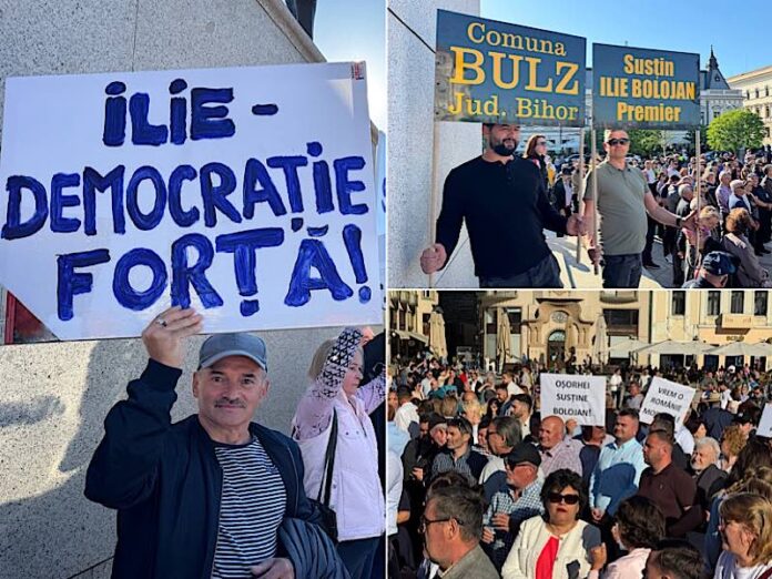 Oamenii la miting pentru Ilie Bolojan la oradea
