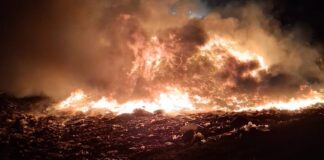 Incendiu la groapa de gunoi din Oradea (video) Incendiu la groapa de gunoi din Oradea
