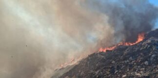 Al doilea incendiu la groapa de gunoi din Oradea